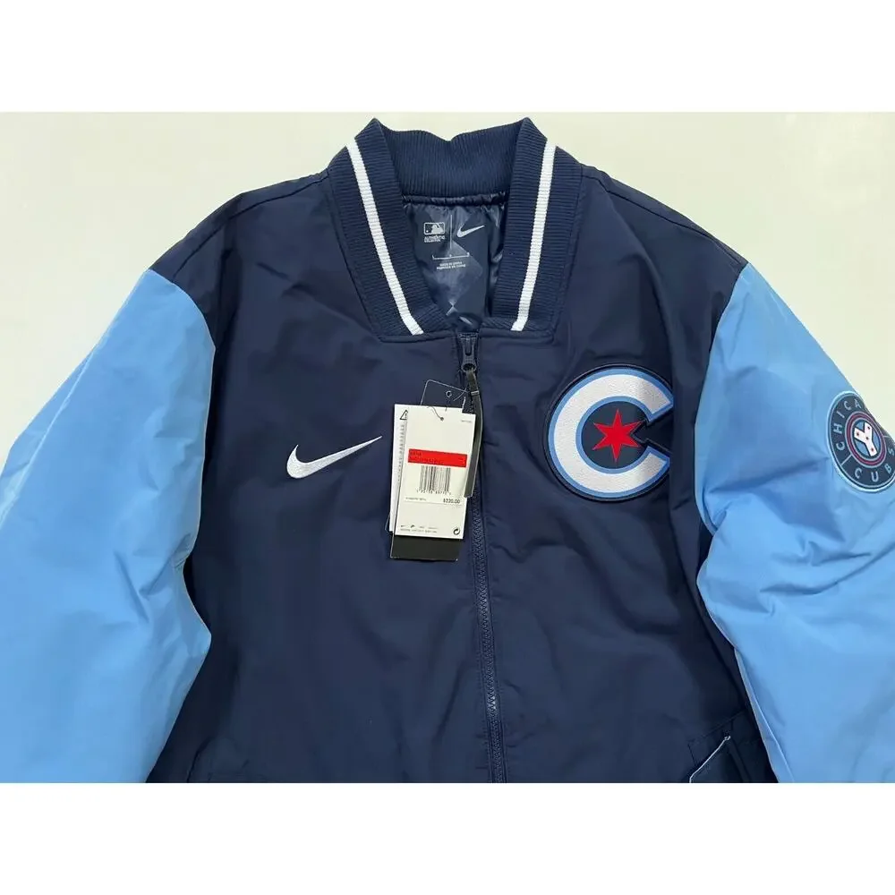 Nike Chicago Cubs Authentic Collection City Connect Dugout Jacket Men's Size L